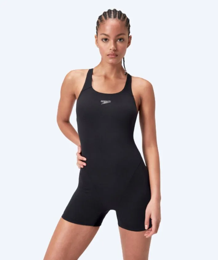 Speedo Endurance baddräkt med ben för dam i svart