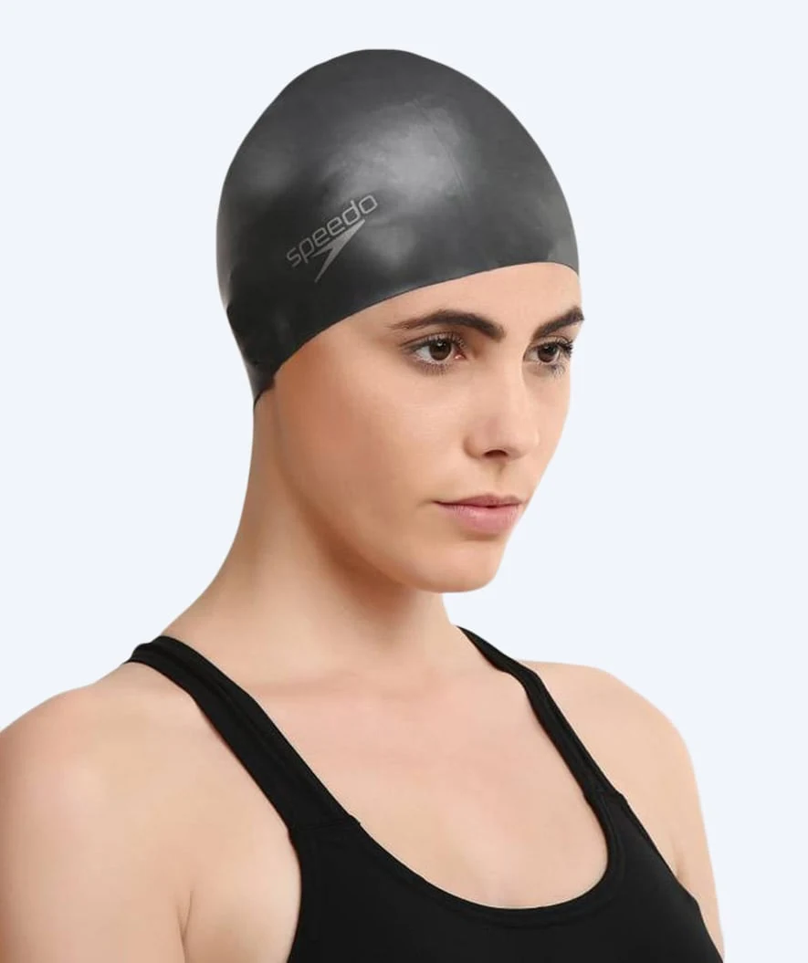 Speedo badmössa för långt hår i svart
