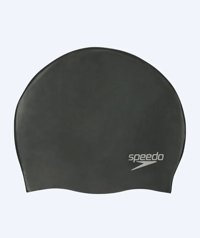 Speedo Plain Moulded badmössa svart