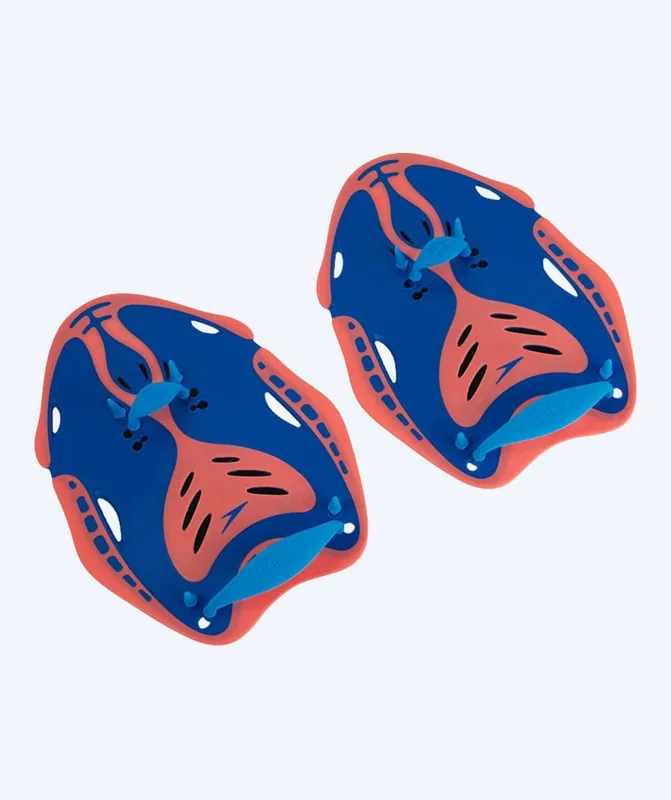 Speedo Biofuse Power handpaddlar i blått och orange