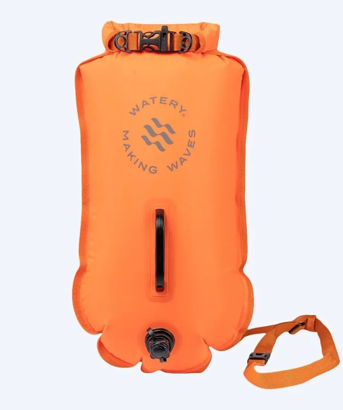 Watery Swim Buoy & Dry Bag 28L i orange