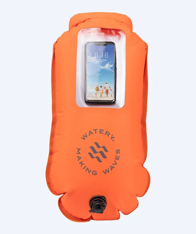 Watery Window 28L med mobilficka i orange